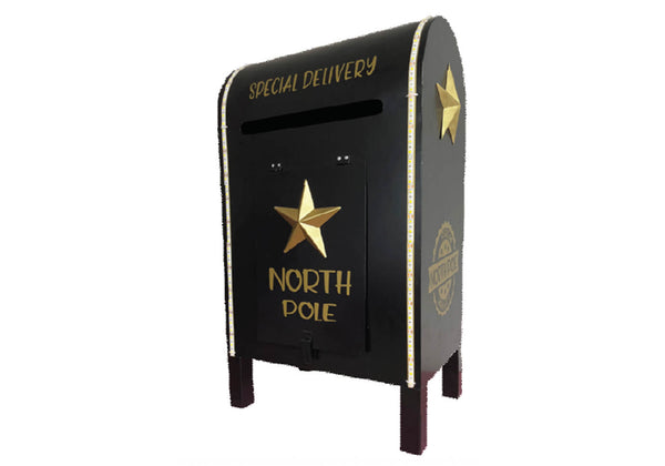 Buzón North Pole Negro con Luz LED