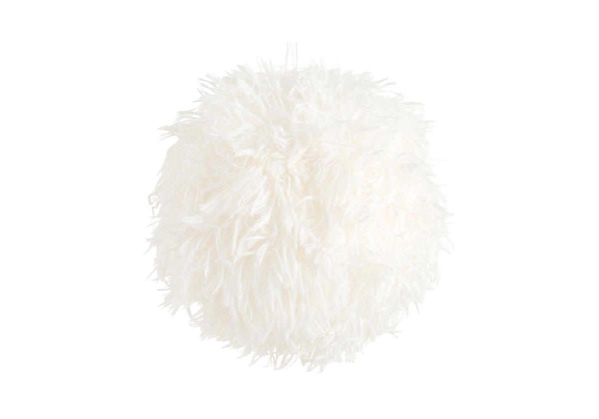 Esfera de Peluche Blanco 13 cm