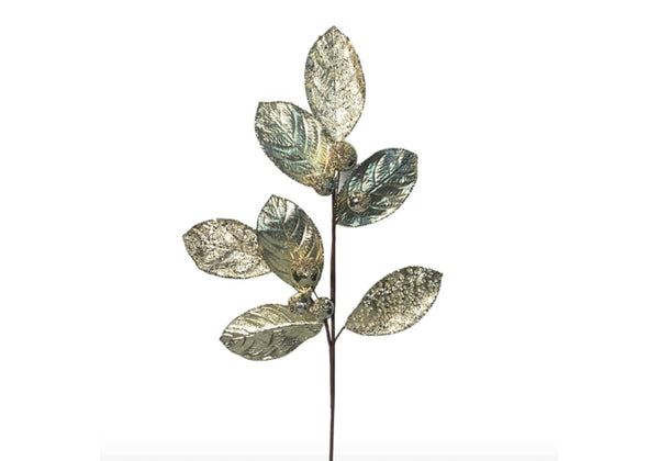Rama Hojas de Magnolia Platino 70 cm