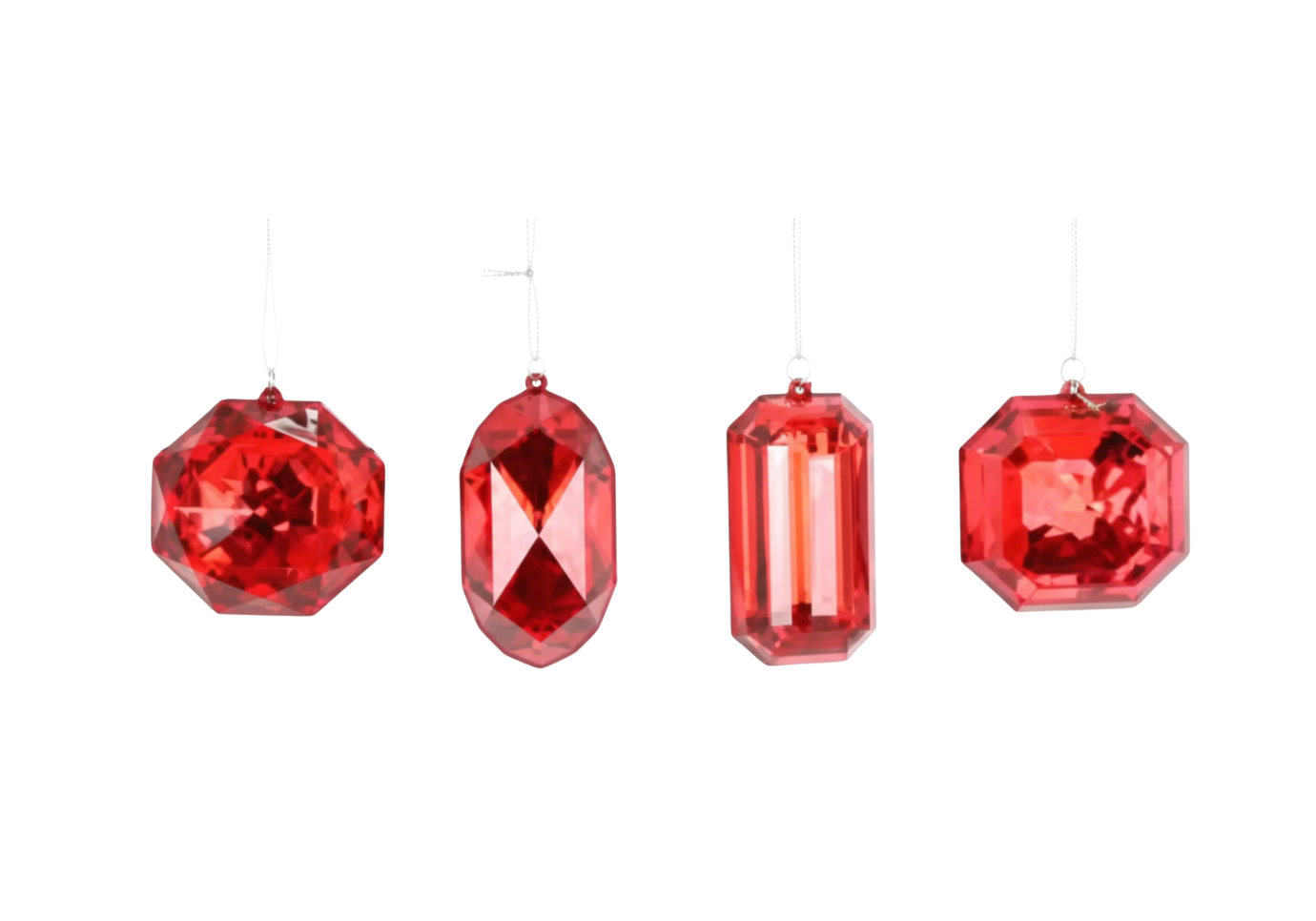 Gema Roja Transparente