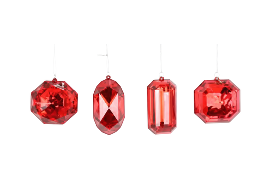Gema Roja Transparente