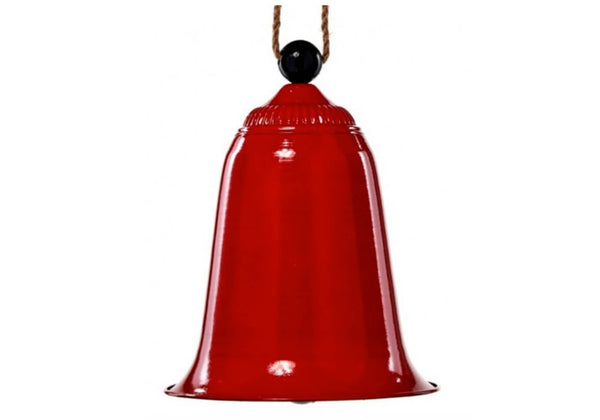 Campana Metálica Roja 38 cm