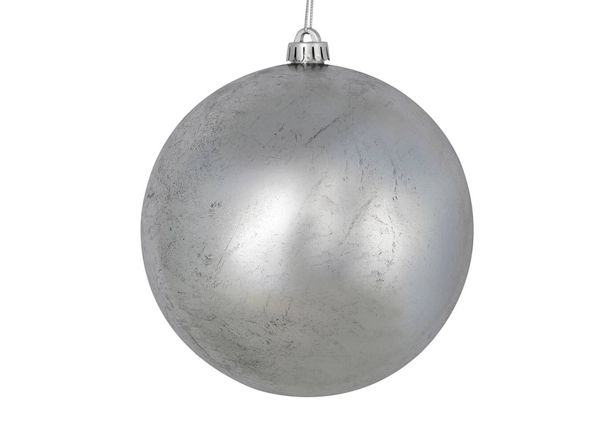 Esfera Manchas Laminado Plata 25 cm