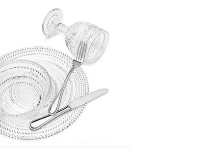 Plato de Vidrio Diseño Bolitas 27 cm