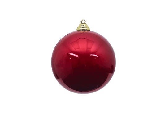 Esfera lisa roja brillante