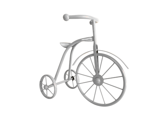 Triciclo Metálico Blanco
