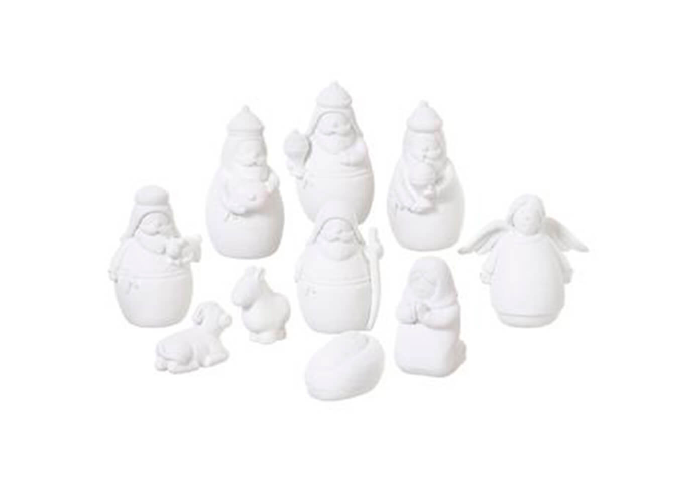Nacimiento de Resina Blanco Redondos - Simone
