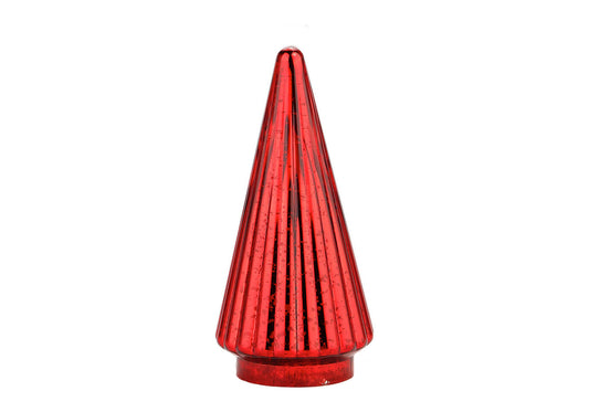 Pino de Vidrio Rojo Brillante Acanalado
