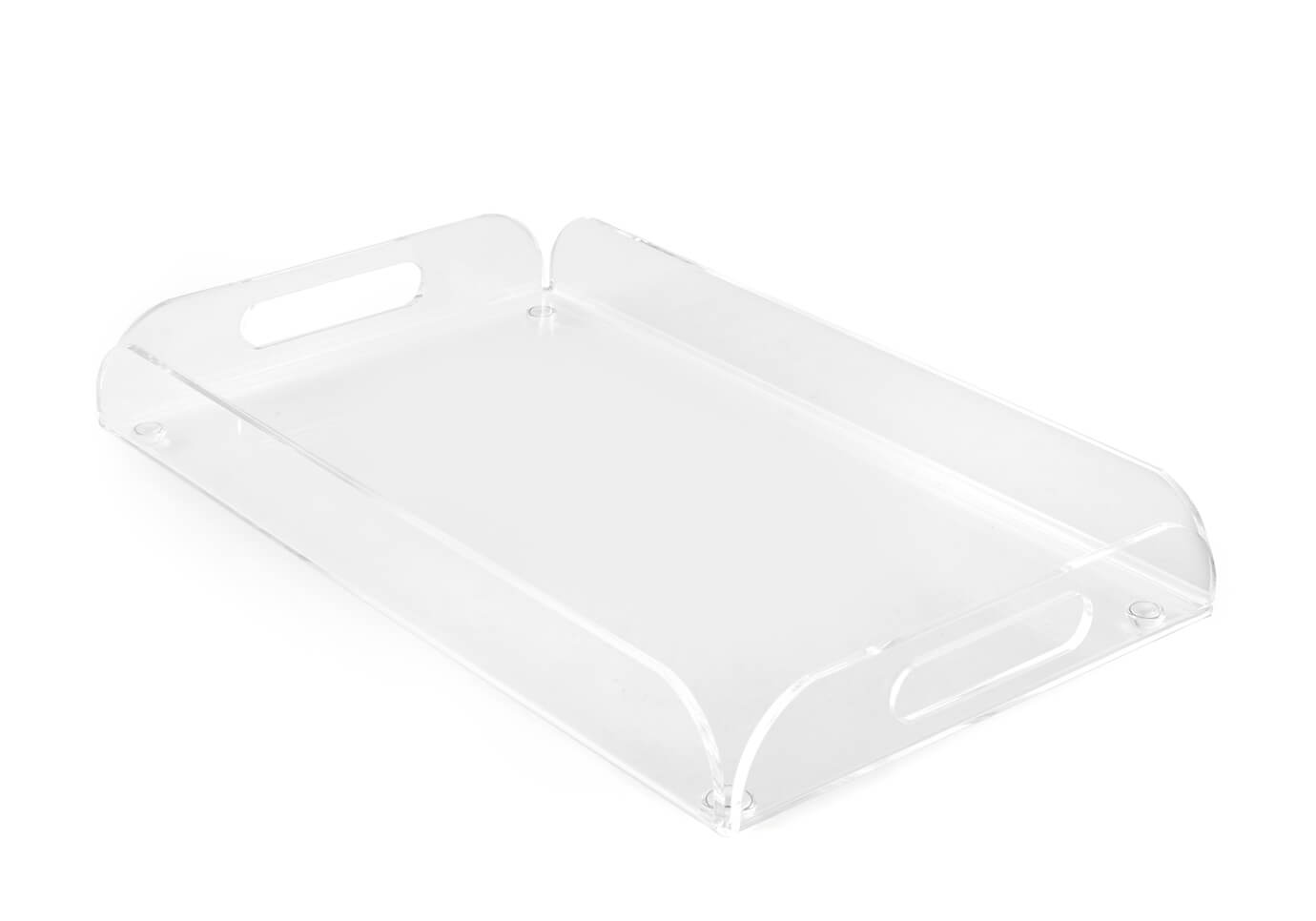 Charola Rectangular Acrílico con Asas
