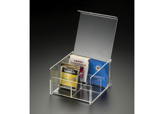 Caja Organizador de Acrílico Cuatro Secciones