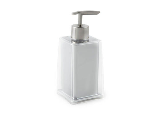 Jabonera Liquida de Acrílico Interior Plateado - Simone