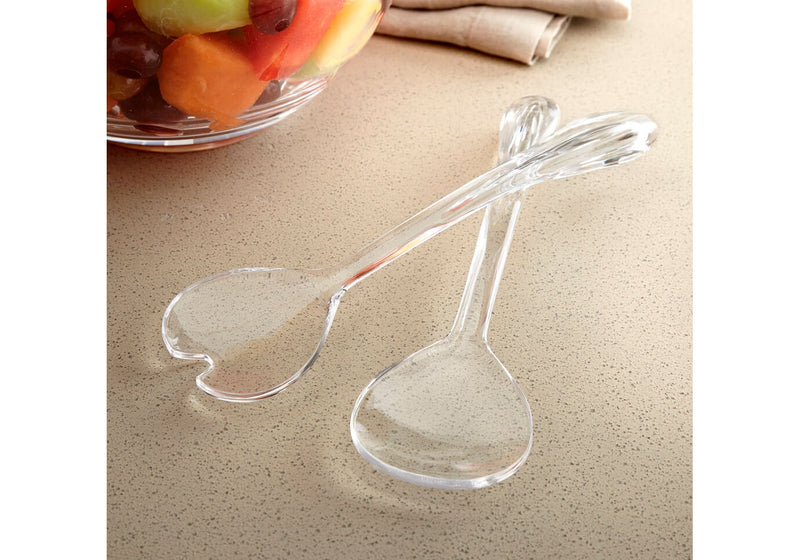 Cubierto de Acrílico para Ensalada Corazón - Set de Dos