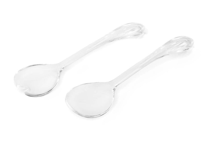 Cubierto de Acrílico para Ensalada Corazón - Set de Dos