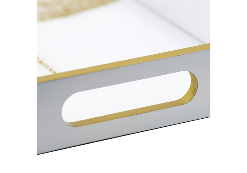 Charola Rectangular Libélula Madera y Acrílico