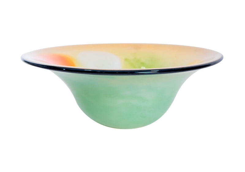 Centro Redondo Beige con Colores