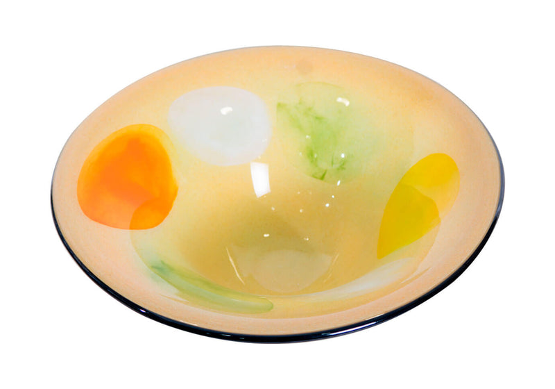 Centro Redondo Beige con Colores