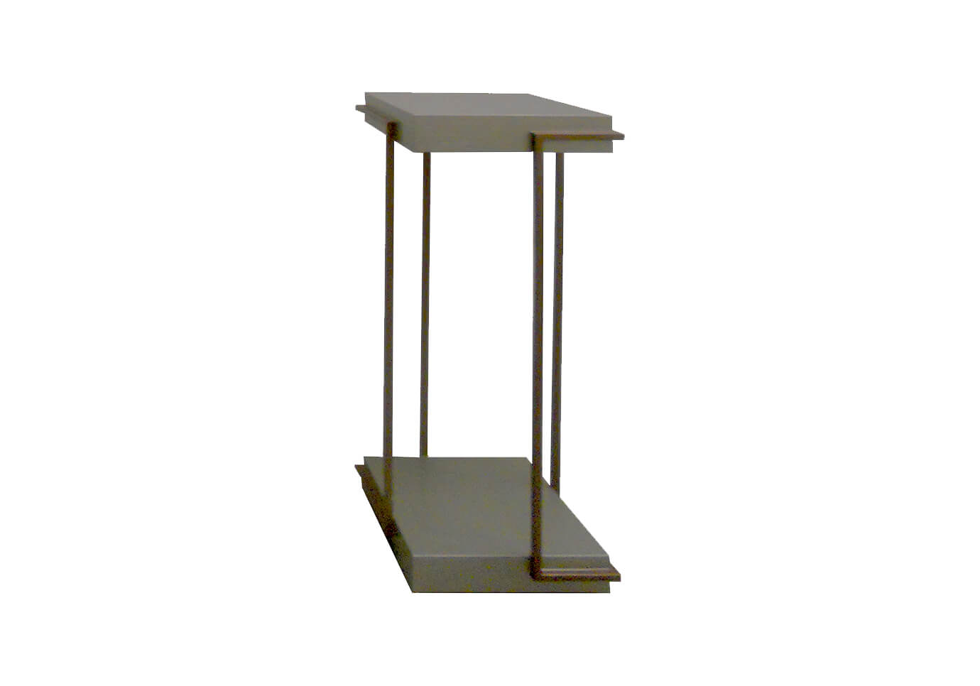 Pedestal Diseño Forja y Madera