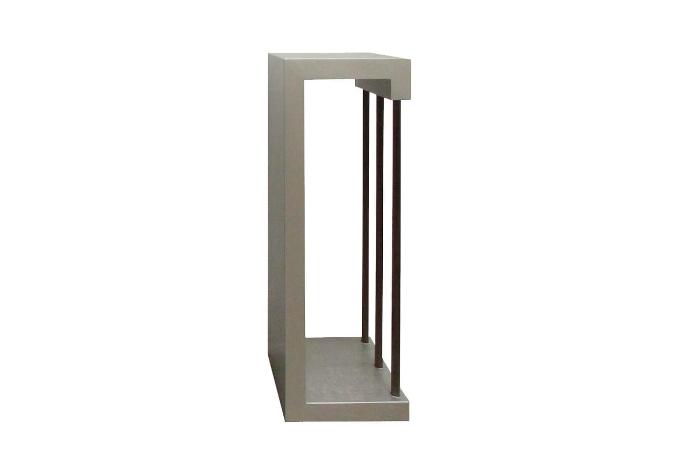 Pedestal con Hueco y Tres Barrotes Grande