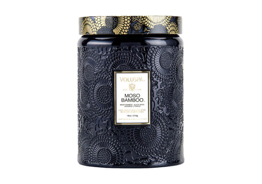 Vela Aromática Voluspa Moso Bamboo Envase Vidrio 18 Oz.