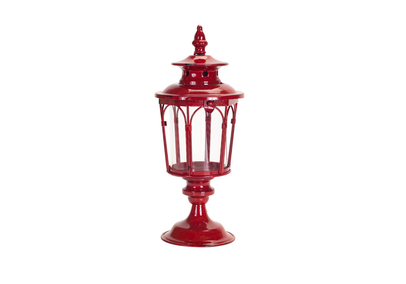 Quinque de Metal Rojo con Base
