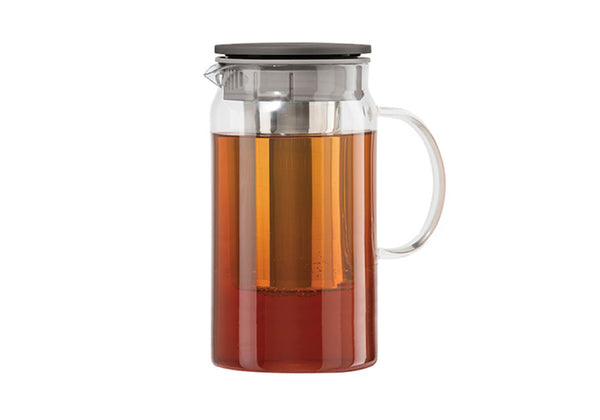 Tetera de Vidrio Tapa Café
