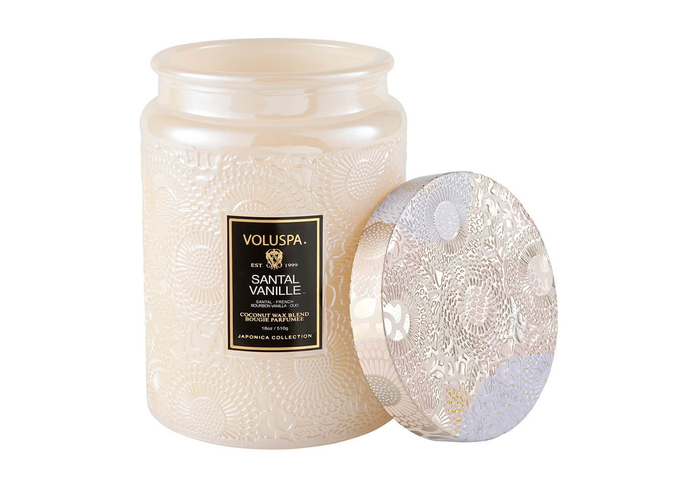 Vela Aromática Voluspa Santal Vanille Envase Vidrio 18 Oz