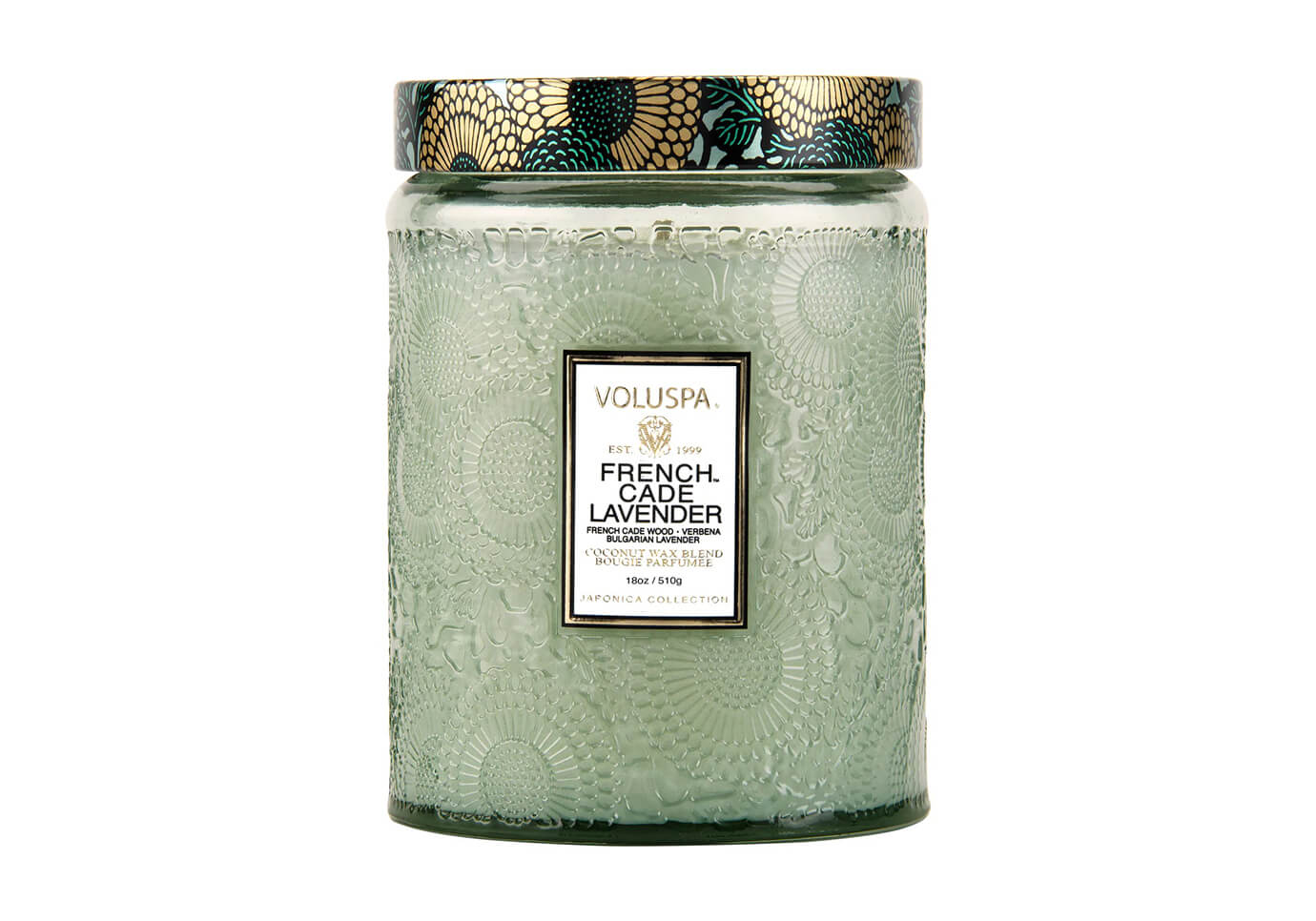 Vela Aromática Voluspa French Cade & Lavender Envase Vidrio 18 Oz - Simone