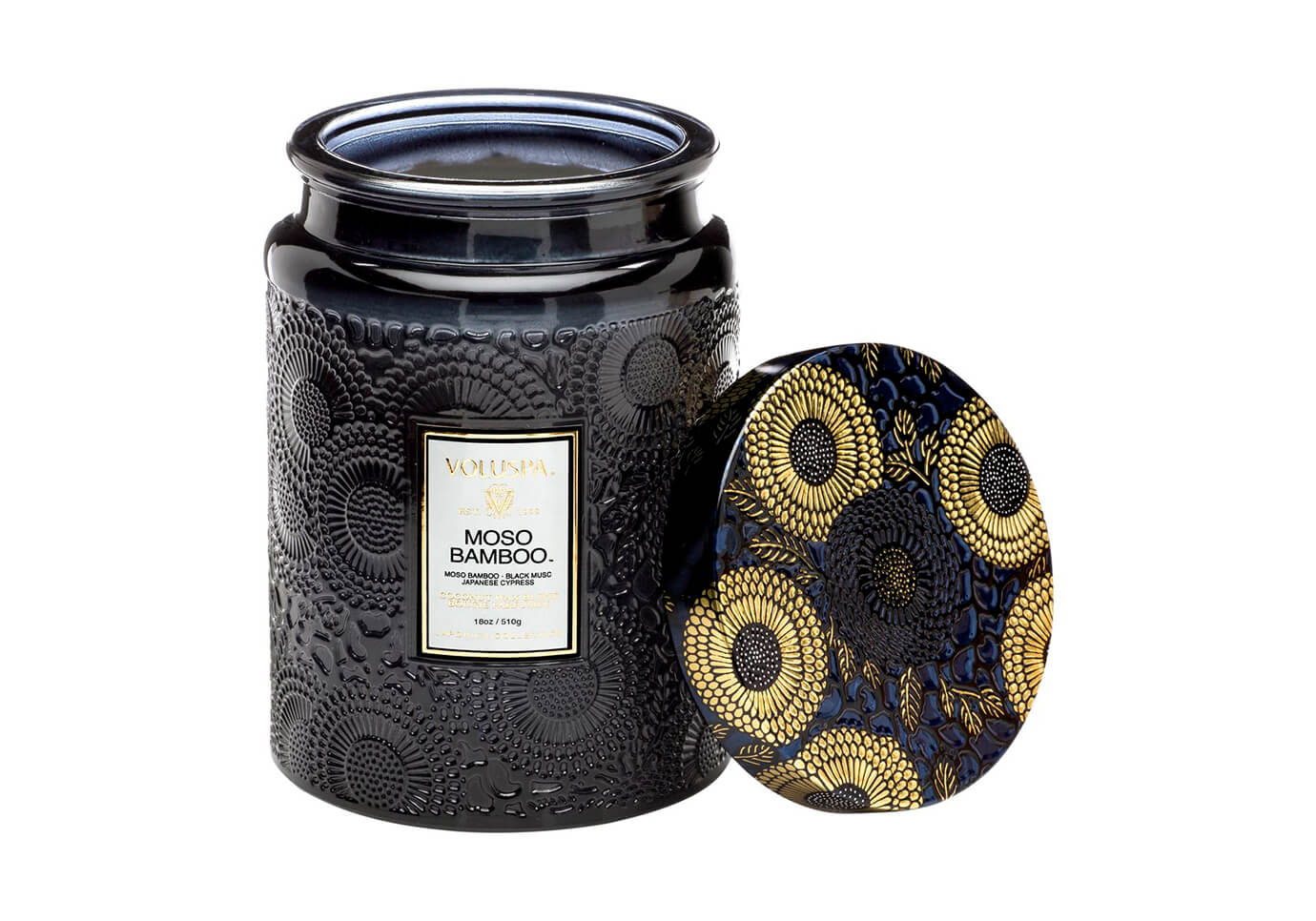 Vela Aromática Voluspa Moso Bamboo Envase Vidrio 18 Oz.