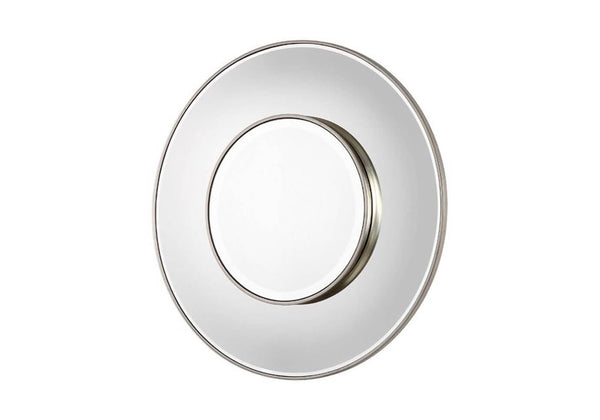 Espejo Redondo Liso Platino