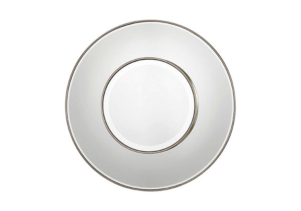 Espejo Redondo Liso Platino