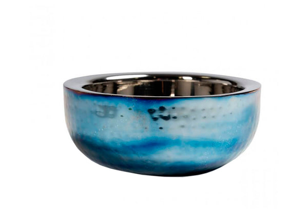 Bowl Metálico Gris - Azul Chico