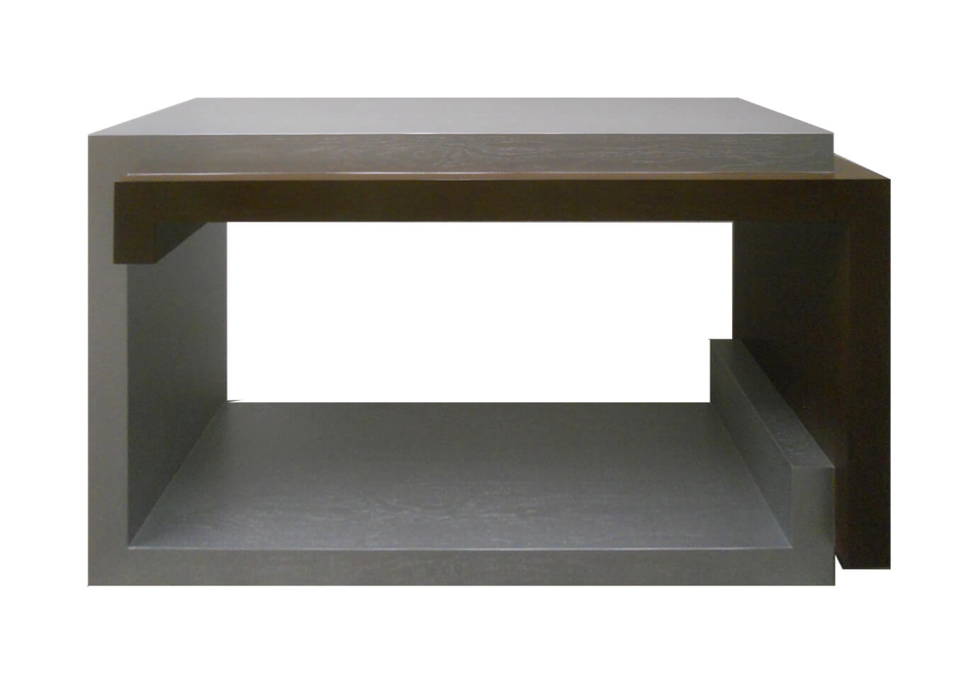 Consola de Madera Chocolate y Platino Enlazados