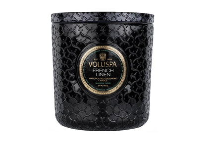 Vela Aromática Voluspa French Linen Vaso de Vidrio 30 Oz.