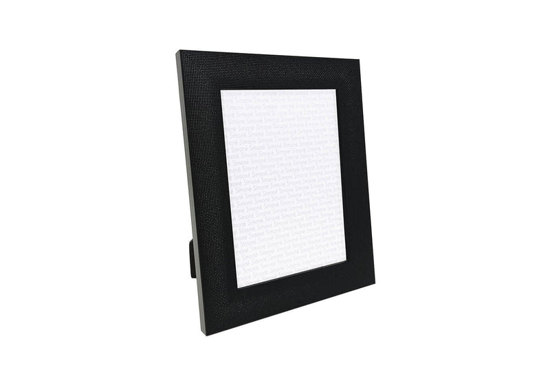 Portarretrato Madera Negro Líneas Cruzadas 5 X 7