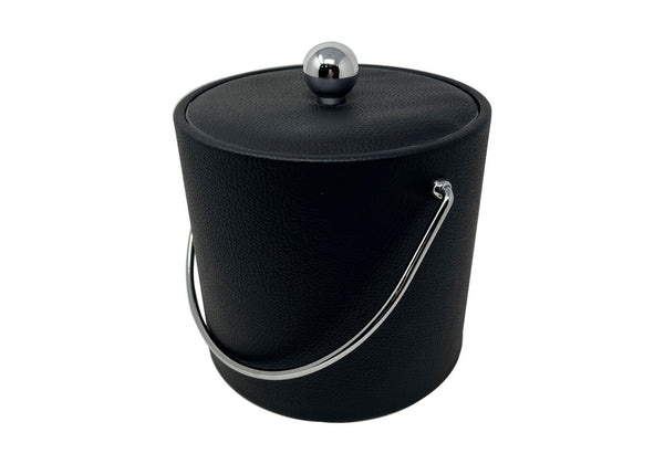 Hielera Vinipiel Negro Tapa Tapizada