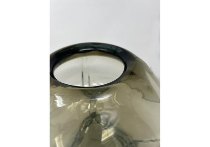 Florero Cristal Bombacho Humo