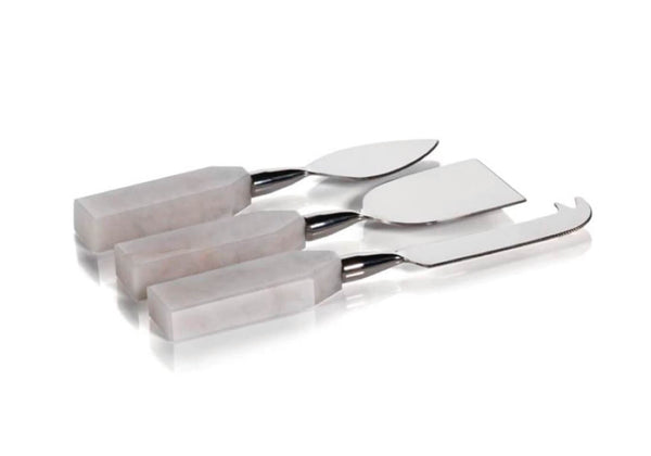 Cuchillos para Queso Mango de Alabastro - Set de 3