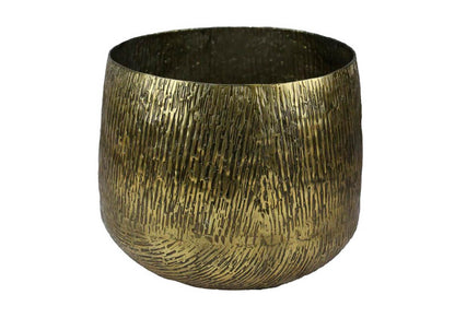 Bowl Redondo de Aluminio Dorado Antique