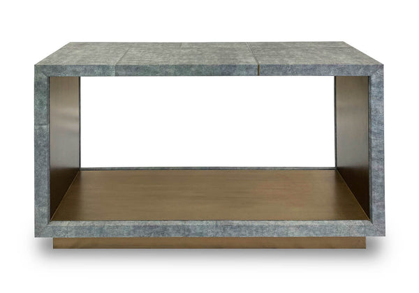 Consola Mont Blanc Mantarraya Gris con Latón Antiguo 220 cm