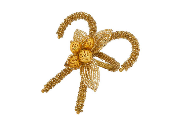 Anillo de Servilleta Bastones de Caramelo Dorado