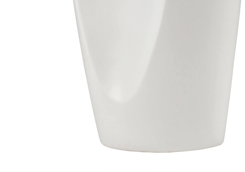 Floero de Cerámica Blanco Botella